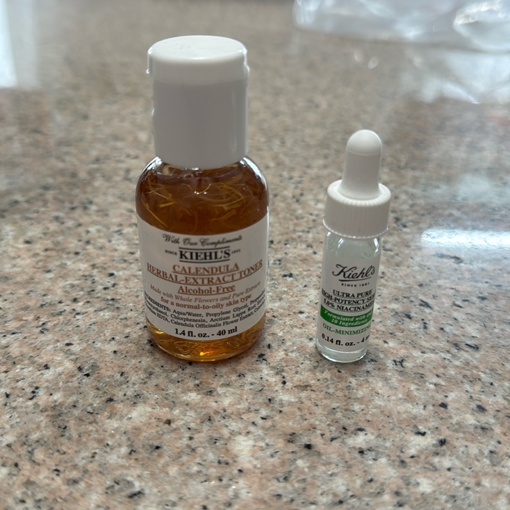 NWT Kiehl’s Calendula Herbal Extract Toner + Ultra Pure High Potency Serum